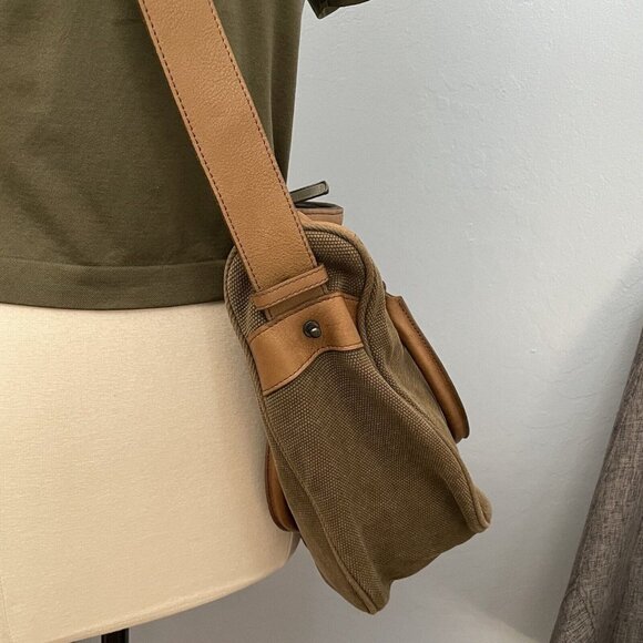 ateliers PENELOPE Canvas & Leather Shoulder Bag Large - Picture 5 of 12